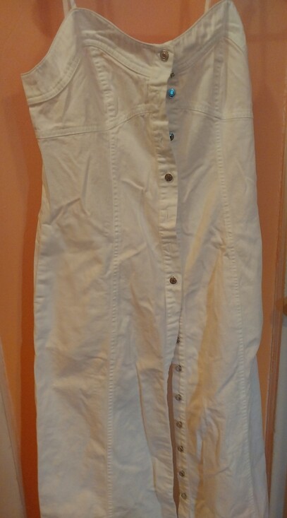Free People Dresses & Skirts - Free People White Button-Front Maxi Dress
